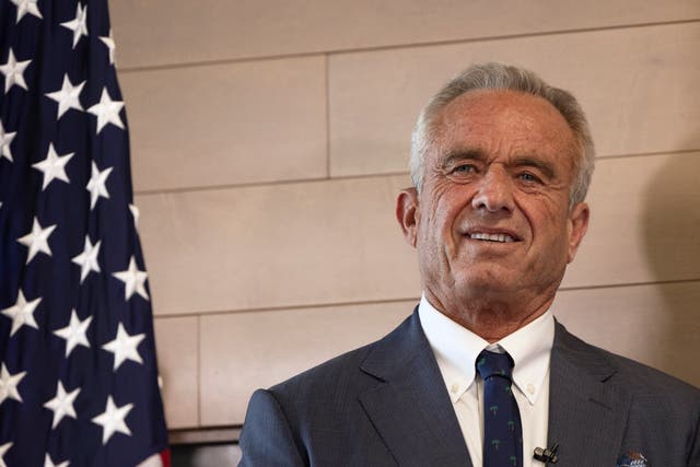 <p>Health and Human Services Secretary Robert F. Kennedy Jr. looks on during a press conference about Utah's new fluoride ban, food additives and SNAP funds legislation, Monday, April 7, 2025, in Salt Lake City. (AP Photo/Melissa Majchrzak)</p>