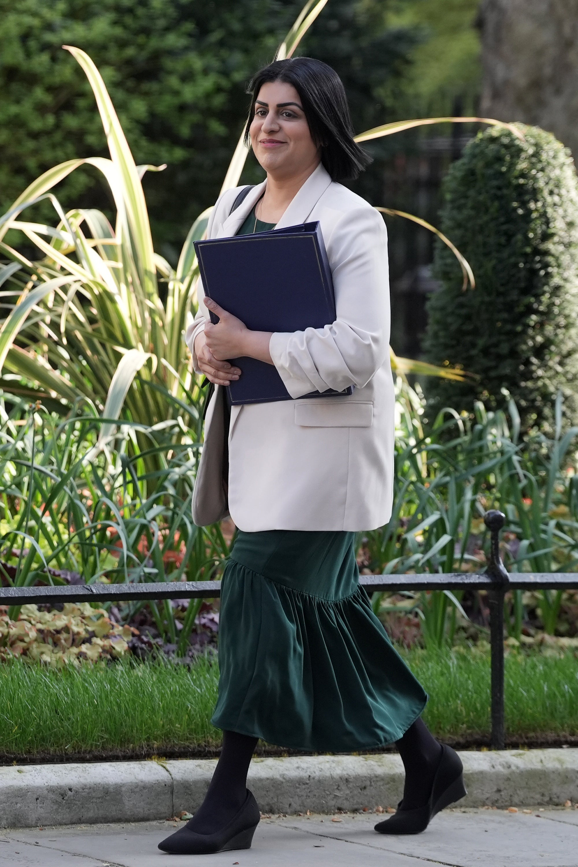 Justice Secretary Shabana Mahmood arrives in Downing Street for a cabinet meeting on Tuesday
