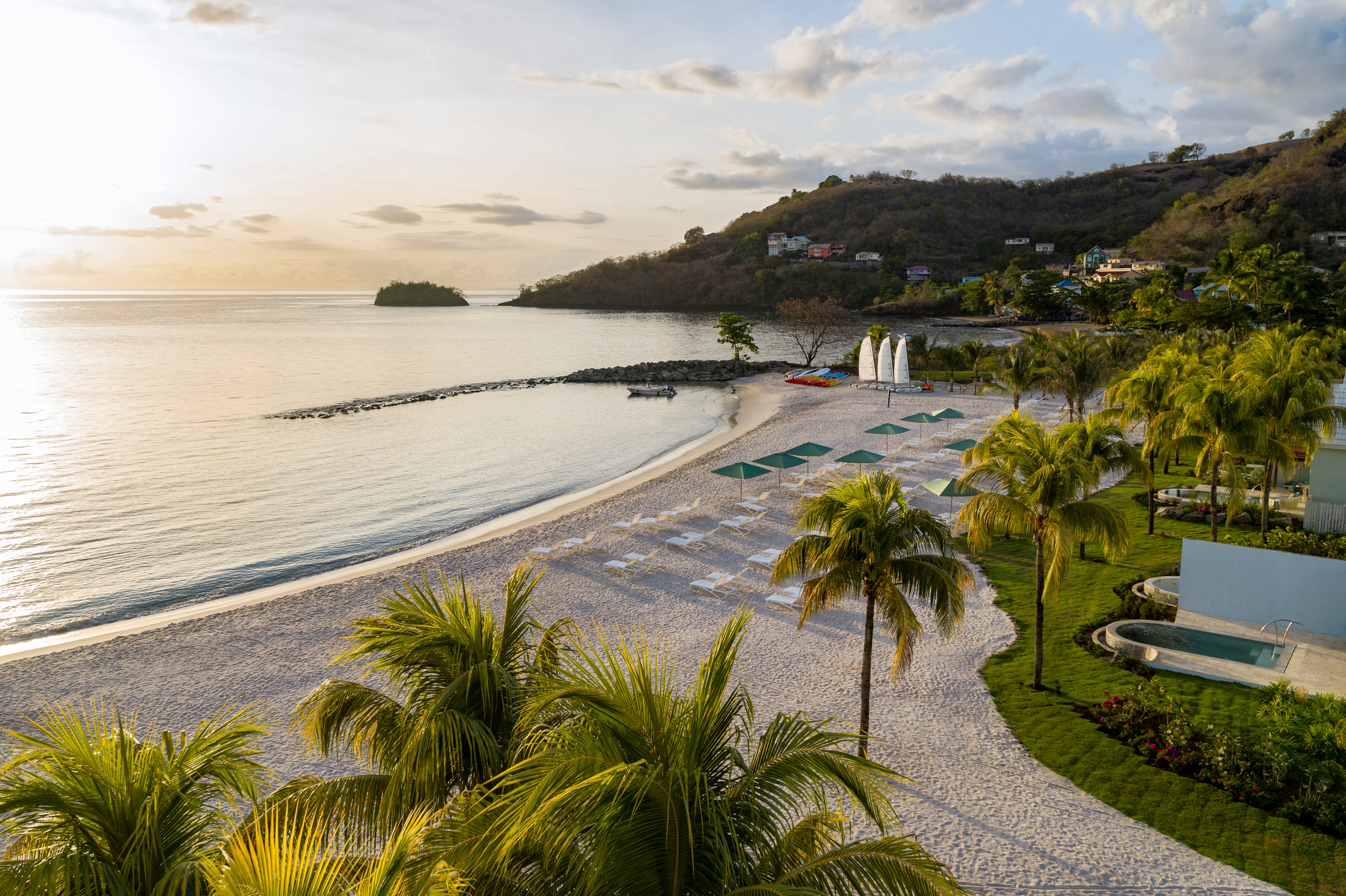 The beach at Sandals St Vincent