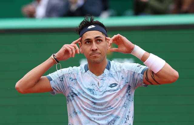 <p>Alejandro Tabilo has won both of his meetings with Novak Djokovic</p>