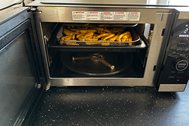 Best air fryer IndyBest review Salter duowave two-in-one air fryer and microwave, 26l  testing