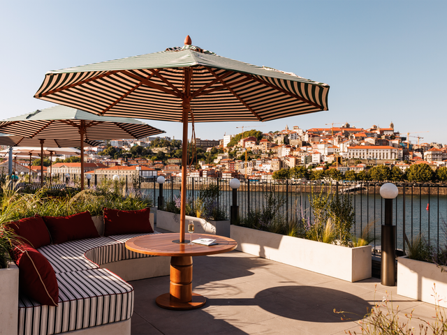 <p>The Bella Rooftop bar is an ideal place for sundowner cocktails, with panoramic views across Porto</p>
