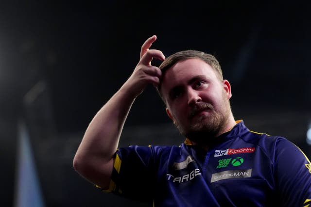 Luke Littler was knocked out of Players Championship 12 by Ritchie Edhouse (Bradley Collyer/PA)