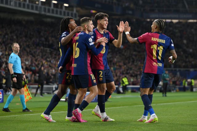 <p>Barcelona were in a ruthless mood against Borussia Dortmund</p>