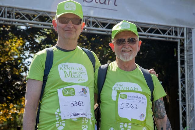 Dheeresh Turnbull, (right) and his brother both had aggressive cancers detected during the trial (Sam Mellish Photography)