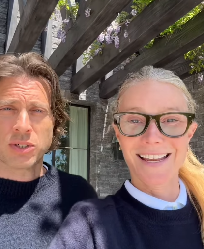 Gwyneth Paltrow and husband Brad Falchuk on Instagram