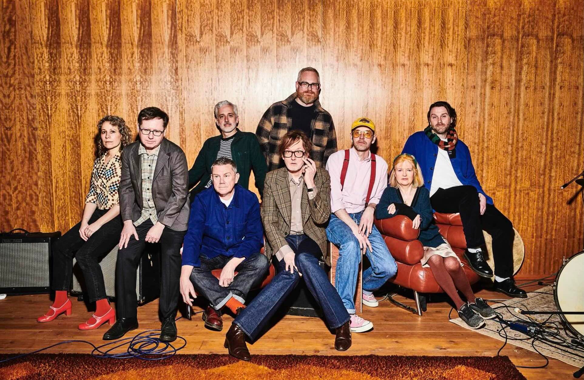 Pulp in a new press photo as they announce their first album since 2001