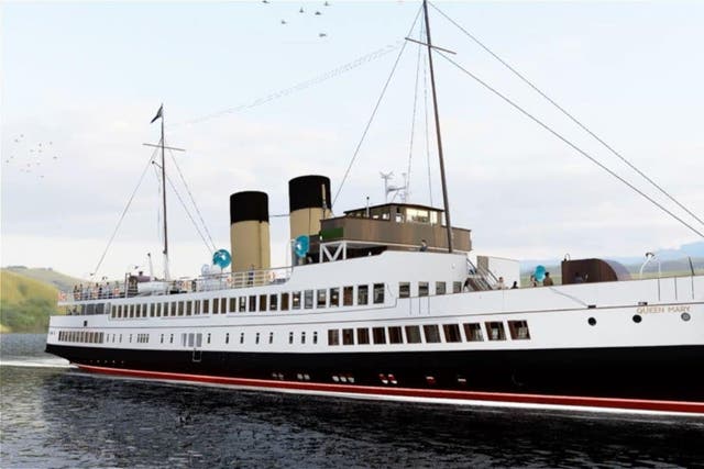 The Princess Royal has visited Glasgow to see works to restore a historic Clyde steamer that once carried royalty (WDC Creative/PA)