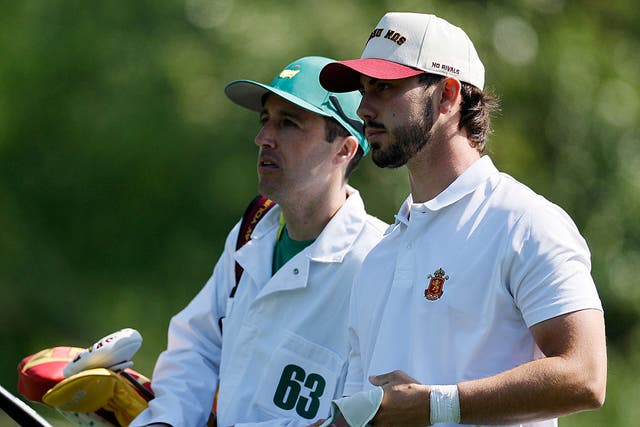 <p>Jose Luis Ballester during the opening round of the Masters</p>