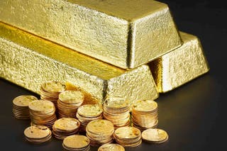 Gold prices have reached record highs twice this week (The Royal Mint/PA)