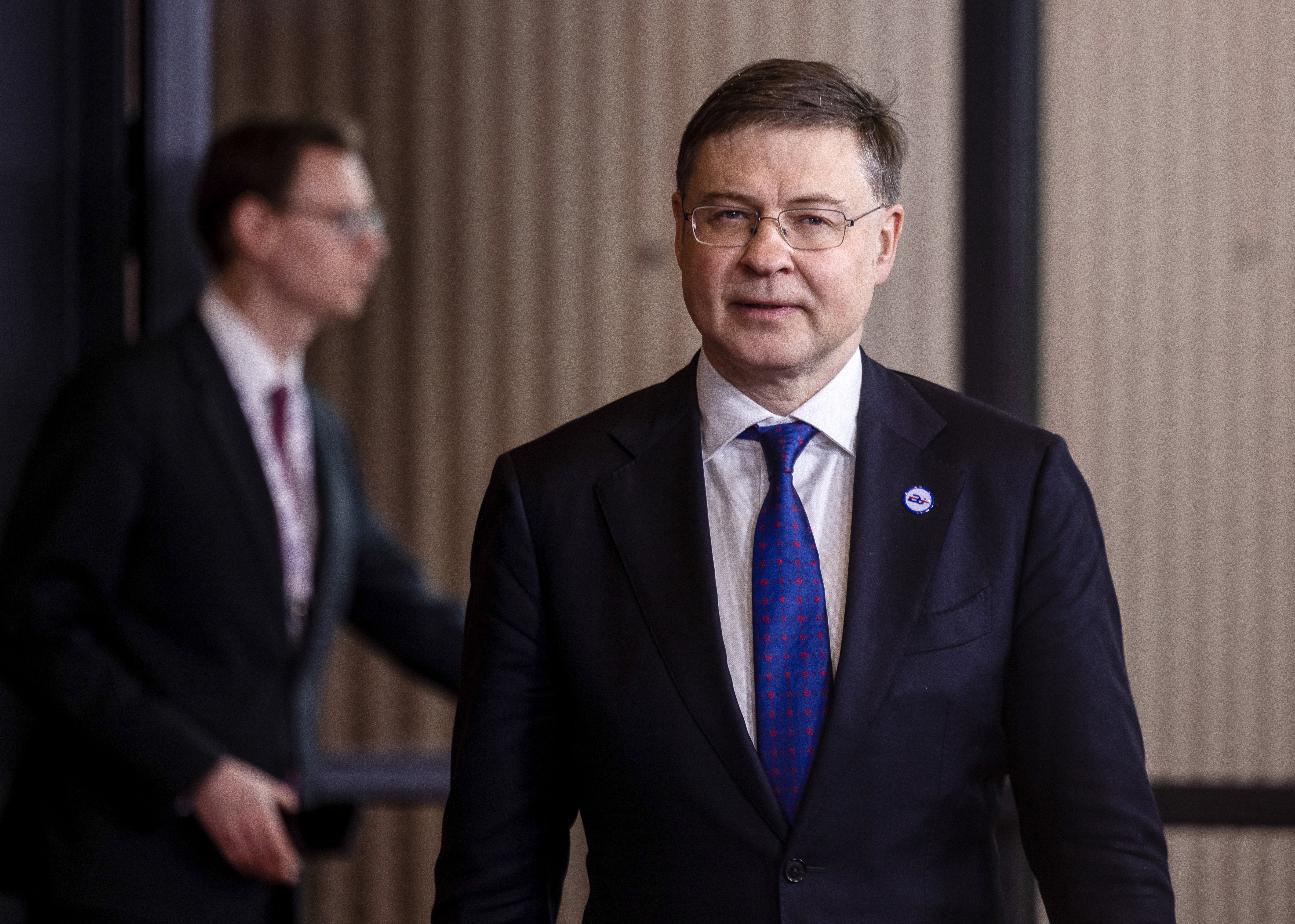 EU Commissioner for Economy and Productivity Valdis Dombrovskis in Poland on Friday