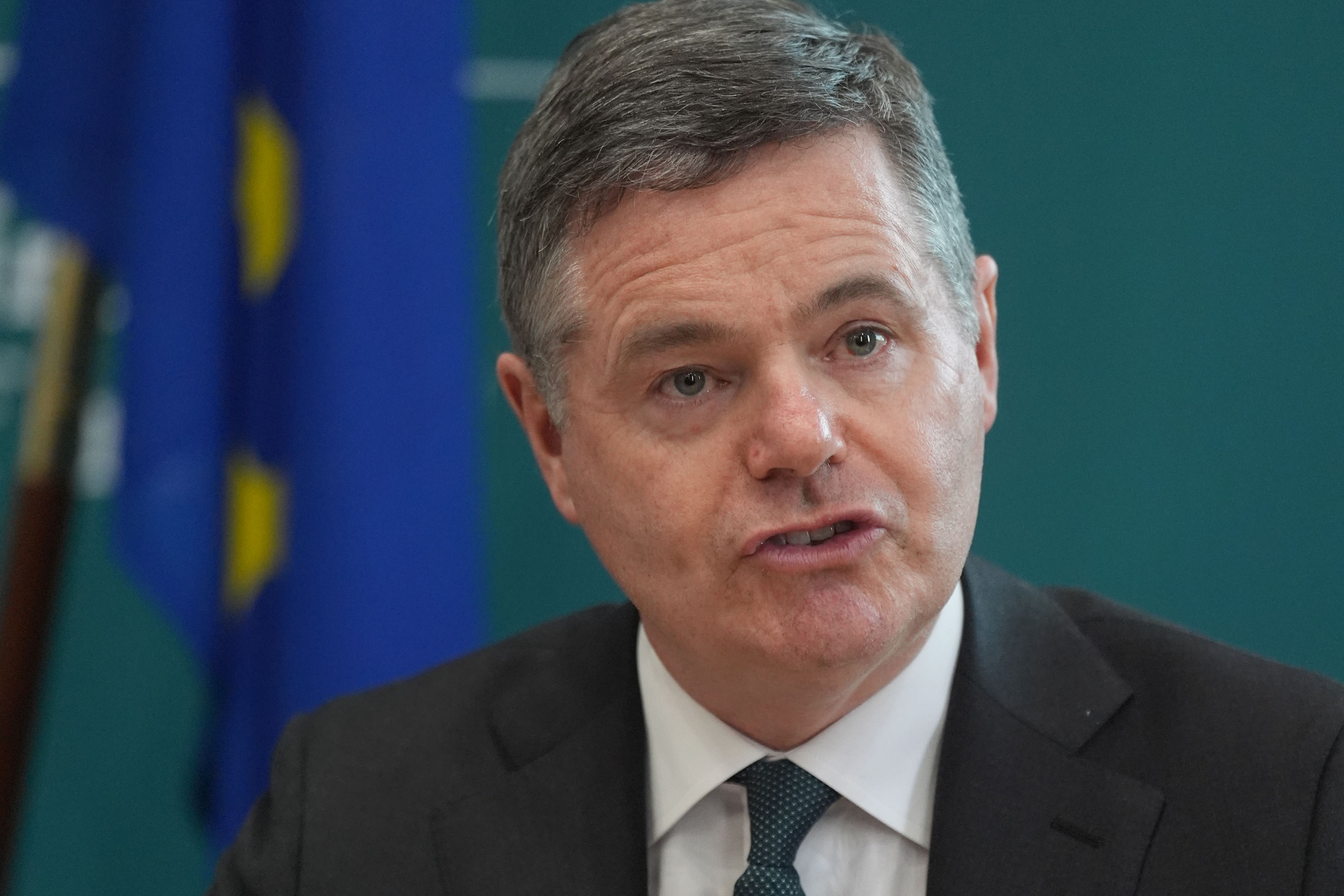 Minister for Finance Paschal Donohoe welcomed Donald Trump’s tariffs pause (Brian Lawless/PA)