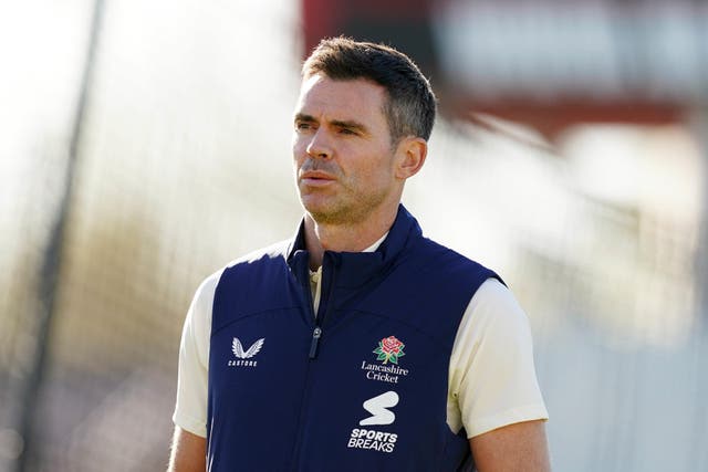 James Anderson was awarded a knighthood in Rishi Sunak’s resignation honours list (Martin Rickett/PA)