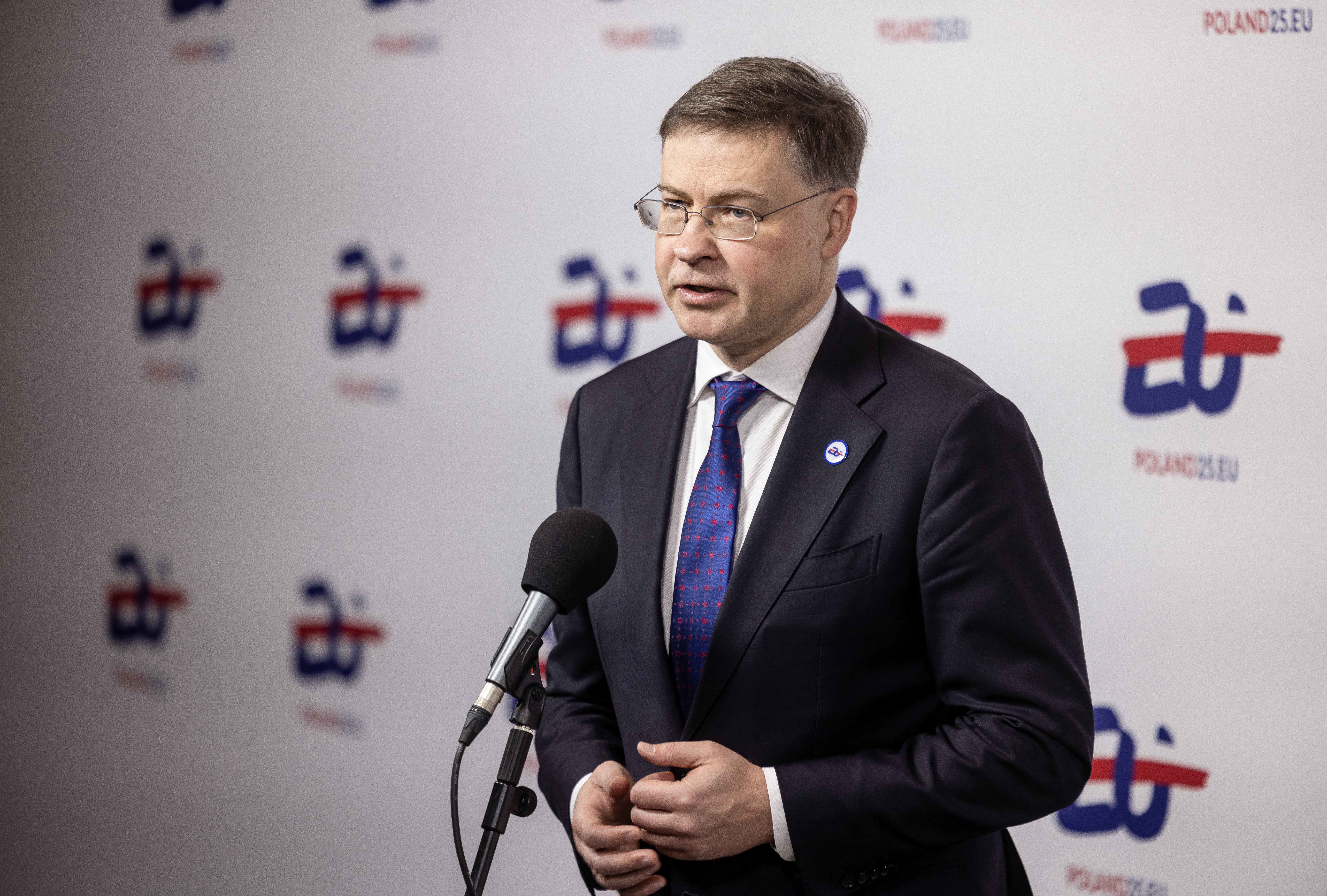 EU Commissioner for Economy and Productivity Valdis Dombrovskis