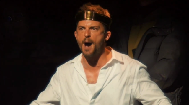 <p>Jonathan Bailey in Richard II</p>
