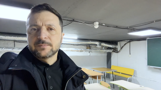 Zelensky wrote from an underground shelter