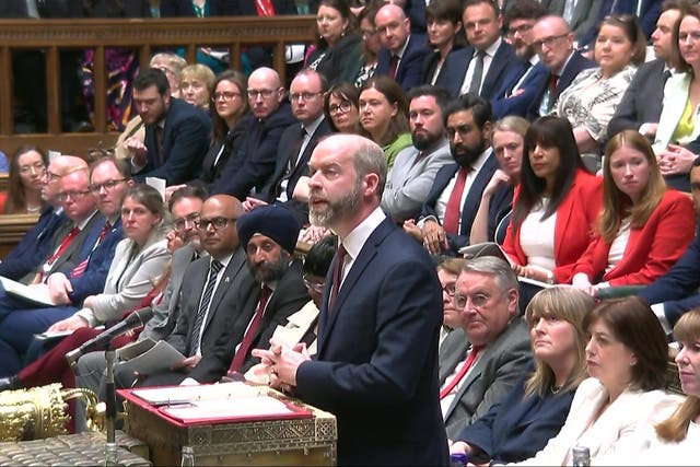 Jonathan Reynolds said British Steel’s owners had demanded ‘excessive’ support to keep the Scunthorpe plant open (House of Commons/UK Parliament)
