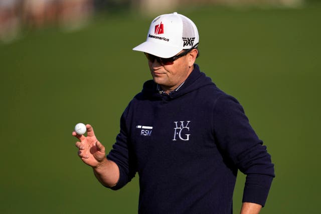 Zach Johnson carded his lowest ever score in the Masters with a third round of 66 (George Walker IV/AP)
