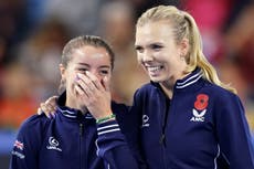 Jodie Burrage says Great Britain will celebrate BJK Cup finals spot with a party