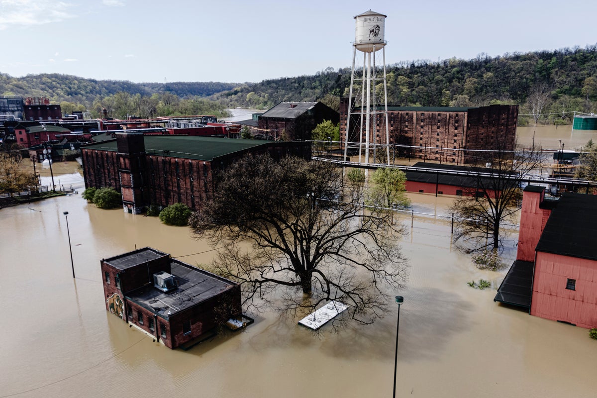 Inspections of affected barrels will take time as flood cleanup progresses at Kentucky distillery