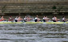 Moment huge collision halts Oxford vs Cambridge women’s Boat Race
