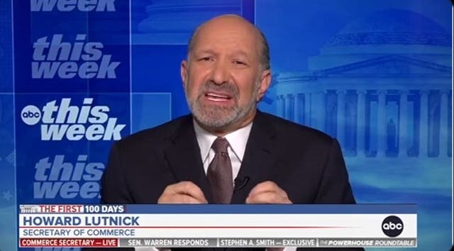 <p>Commerce Secretary Howard Lutnick appears on ABC's This Week and discussed exemptions on tariffs for electronics</p>