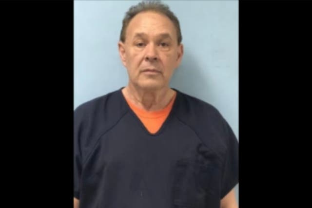 <p>Michael Dietz, 64, is accused of tracking down and vandalizing the home of a woman more than a year after they were involved in a car crash
</p>