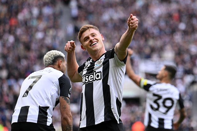 <p>Harvey Barnes starred as Newcastle trounced United</p>