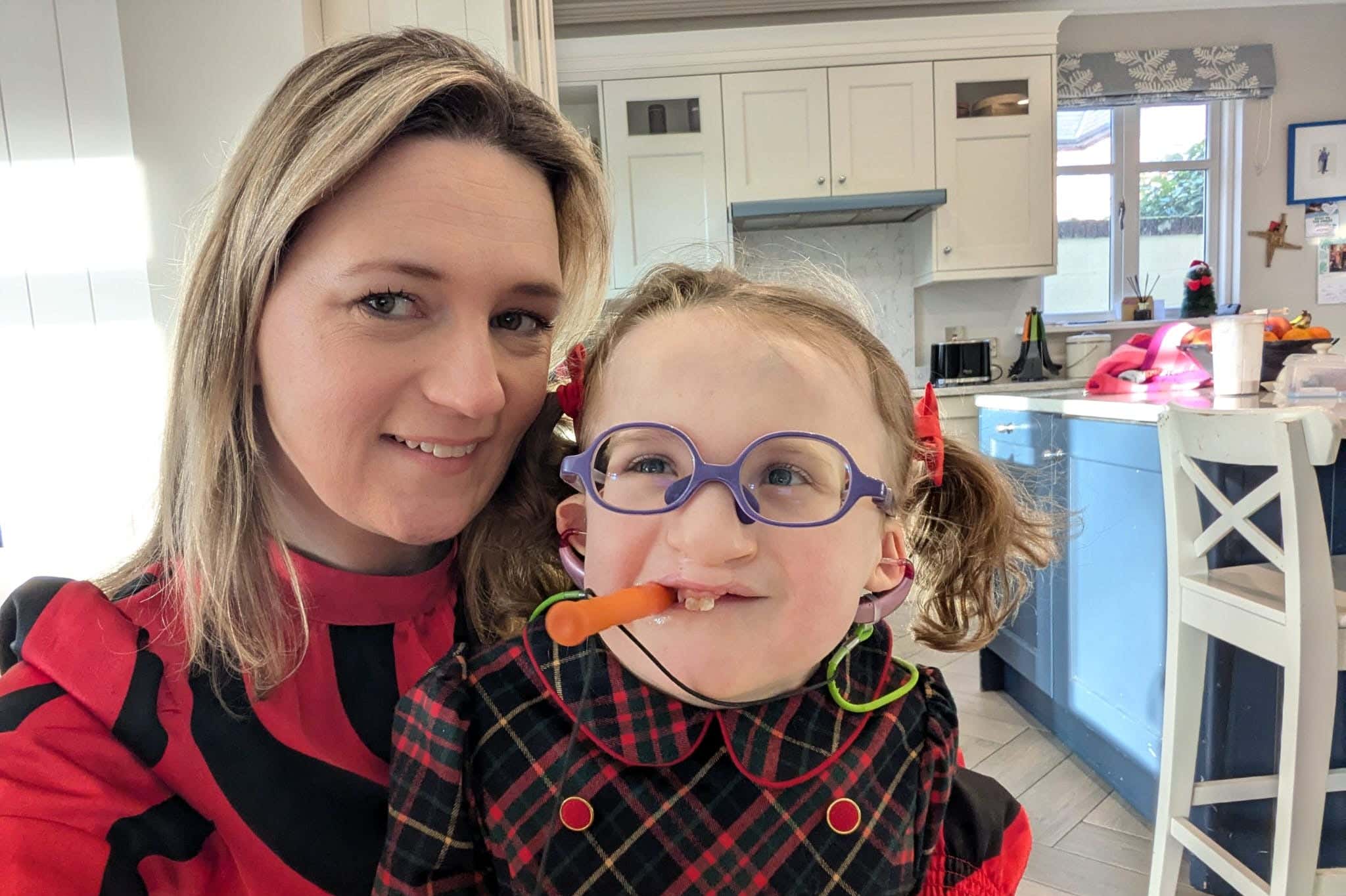 Sarah Gannon with her happy and playful daughter Ciara (Sarah Gannon/ PA)