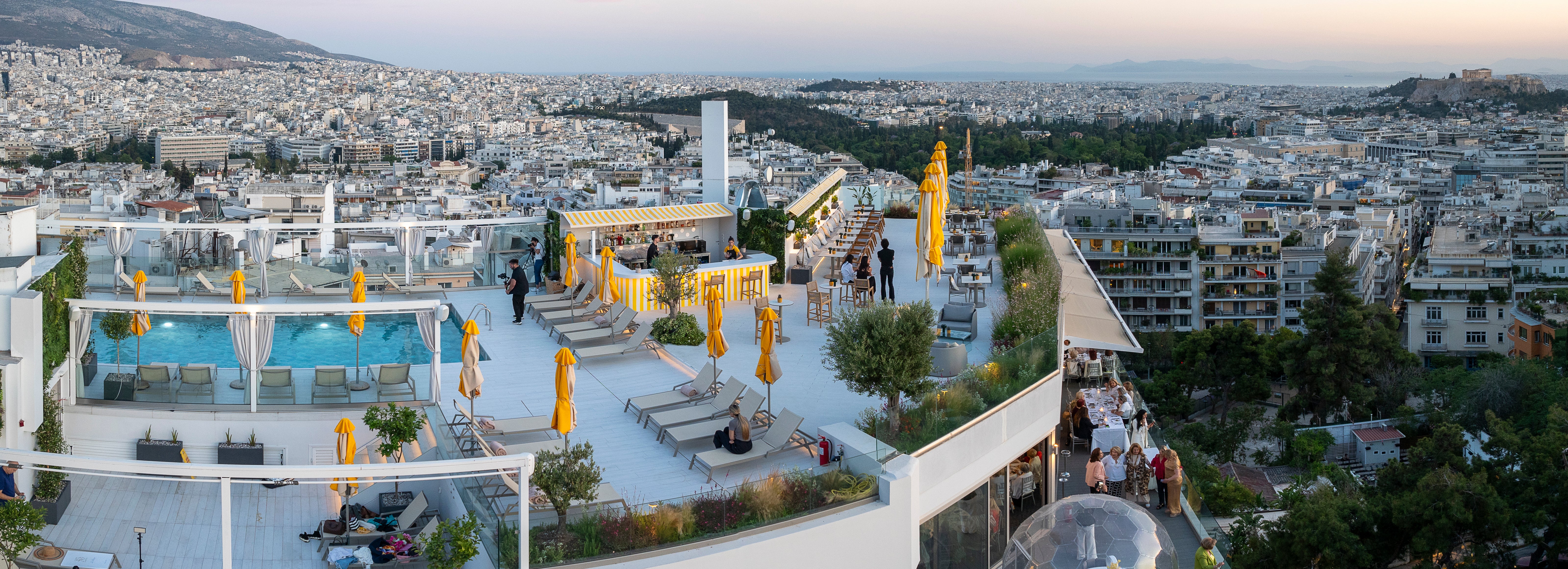 Seek out St George Lycabettus’ rooftop for views over the city