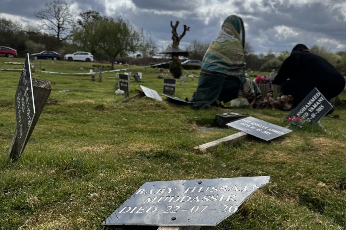 Children and babies' graves among up to 85 damaged in Islamophobic hate crime'