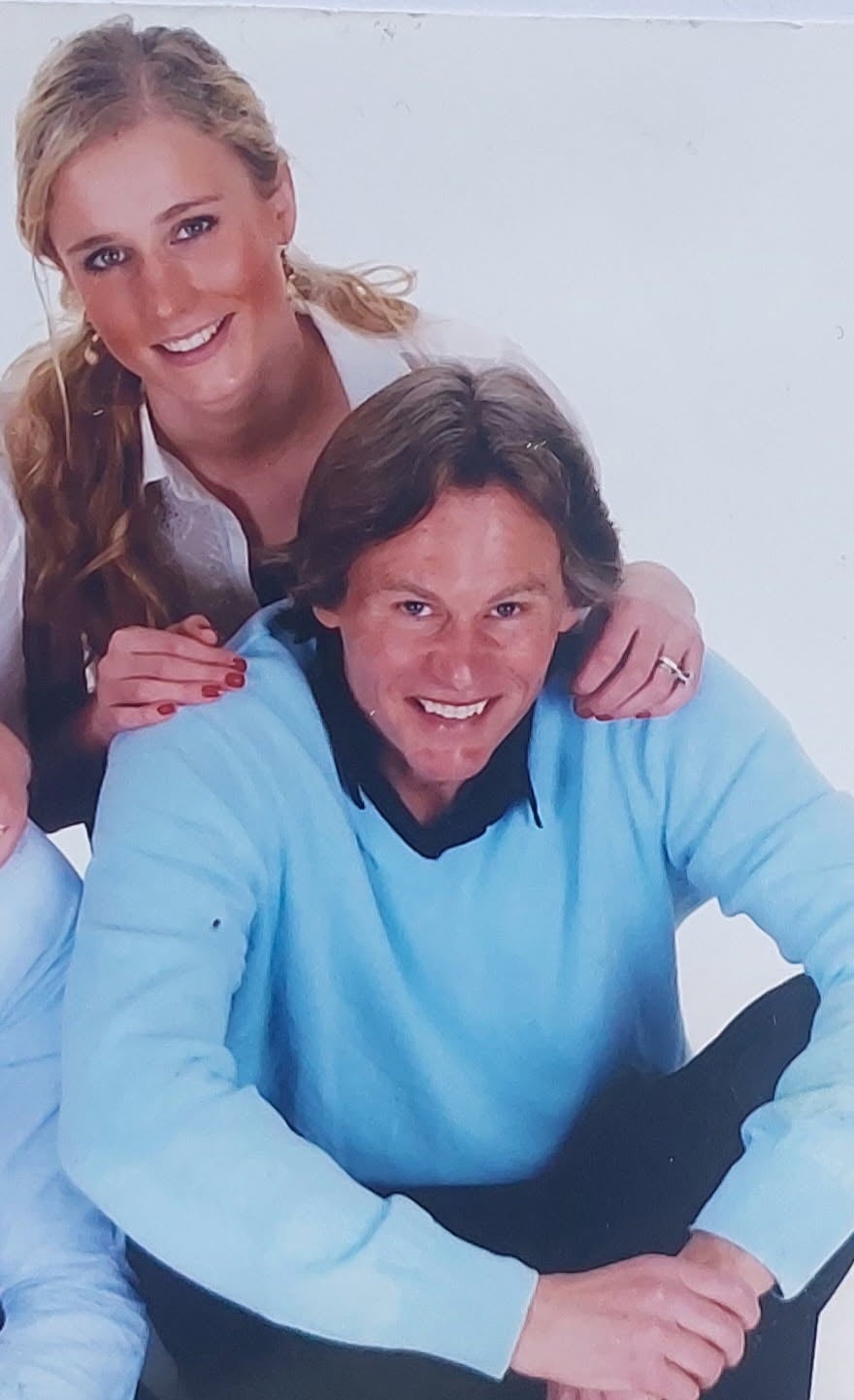 Martine pictured with her father Odd Petter Magnussen before she moved to London