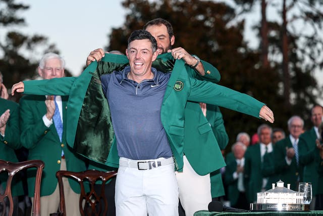 <p>Rory McIlroy completed the career grand slam by winning the Masters in April</p>
