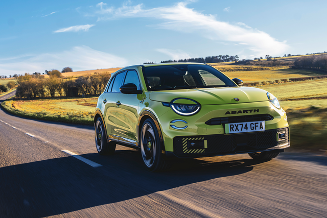 <p>The Abarth 600e has been discounted to sneak in under the government’s £40k EV threshold for expensive cars</p>