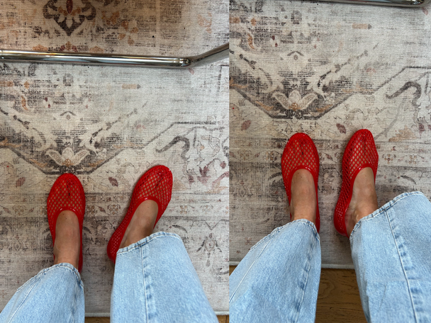 Asos Design latitude jelly weave ballets