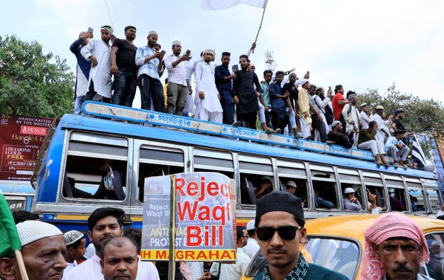 <p>Indian Muslim groups protest against Waqf (Amendment) Bill  in Kolkata</p>