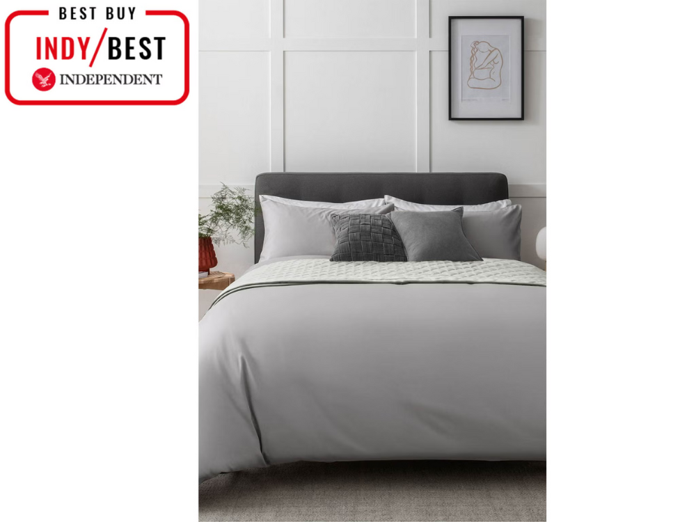 Next collection luxe 400 thread count Egyptian cotton sateen duvet cover and pillowcase set
