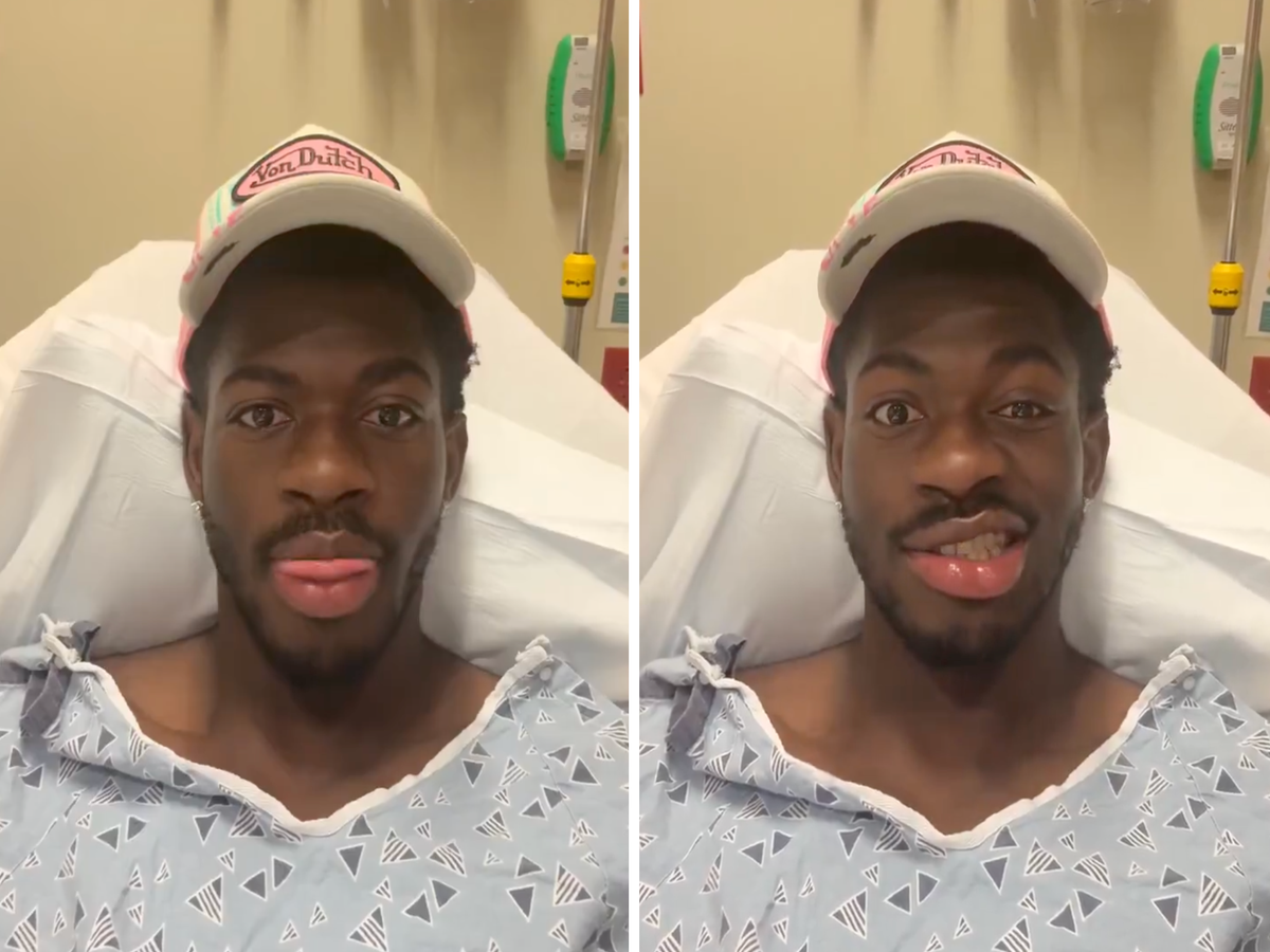 Lil Nas X rushed to hospital after 'losing control' of his face | The Independent