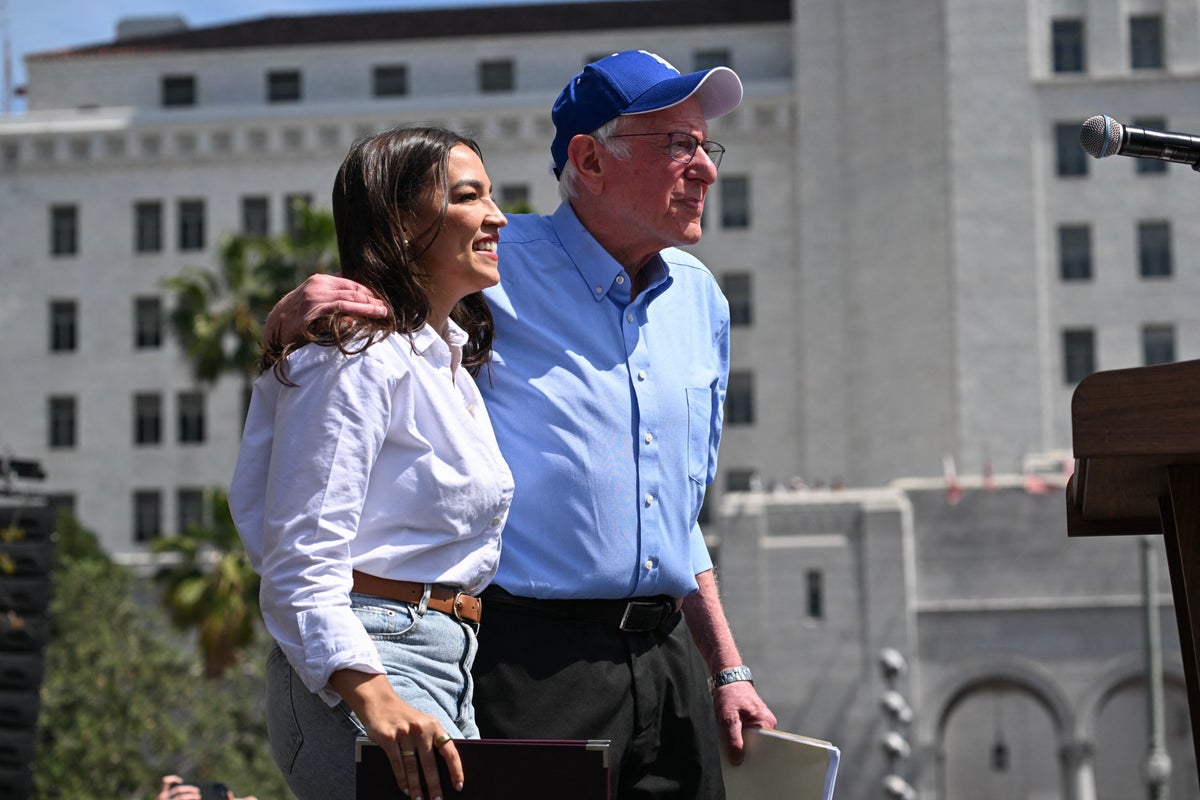AOC hauls in staggering $9.6 million in just three months as she draws massive crowds with Bernie Sanders