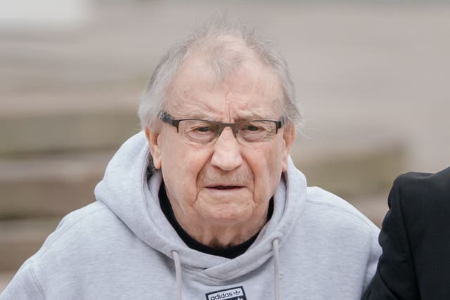 Kenneth Lingard, 86, the grandfather of former Manchester United footballer Jesse Lingard, arrives at Liverpool Crown Court (Danny Lawson/PA)