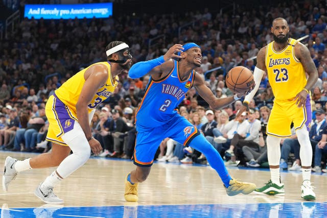 Lakers Thunder Basketball