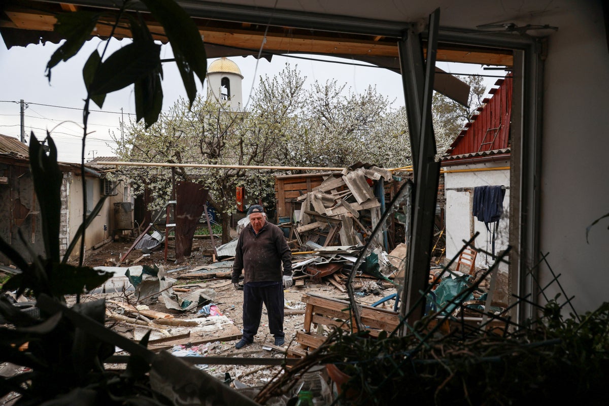Odesa buildings reduced to rubble in Russian overnight drone attack on Ukrainian port city
