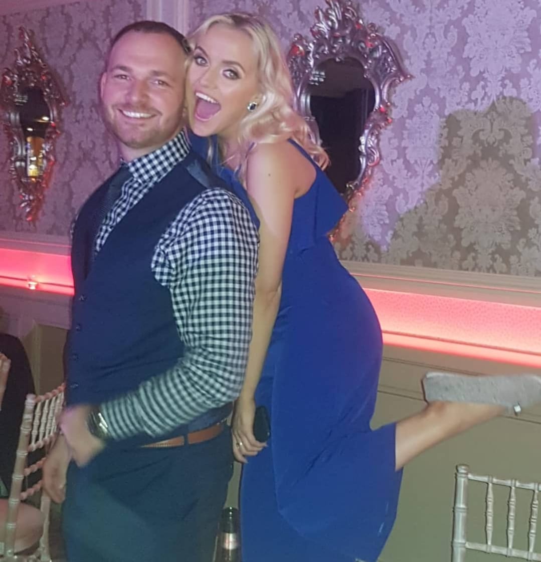Dean with Michaela, pictured before his diagnosis