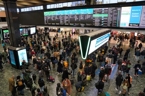 <p>Services at London Euston will be disrupted (Stefan Rousseau/PA)</p>