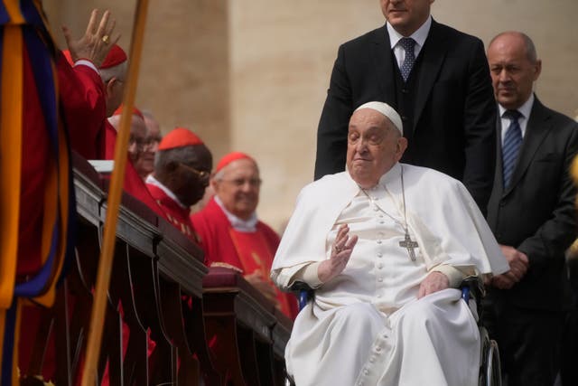 <p>Vatican Pope Palm Sunday</p>
