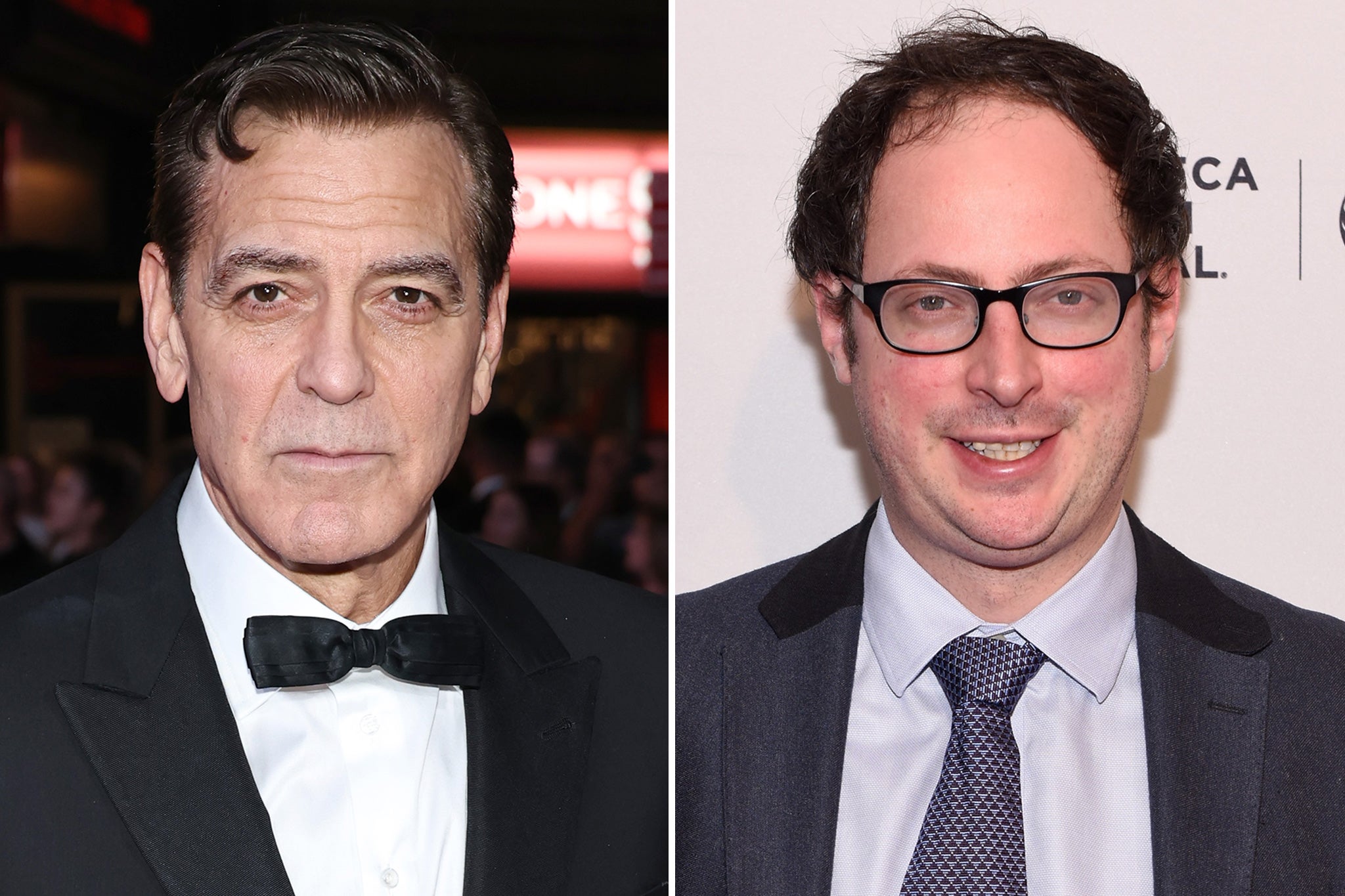 <p>George Clooney and Nate Silver</p>