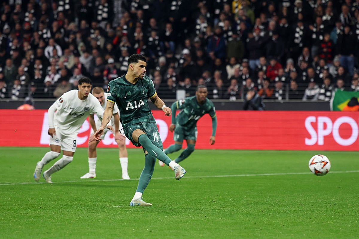 Eintracht Frankfurt vs Tottenham LIVE: Dominic Solanke penalty secures Spurs’ spot in Europa League semi-finals