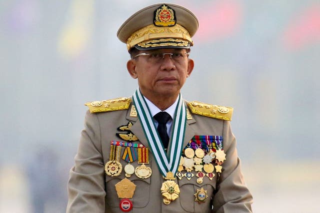 <p>Myanmar's junta chief Senior General Min Aung Hlaing</p>