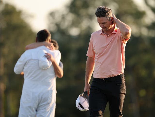 <p>Justin Rose suffered an agonising defeat at the Masters</p>