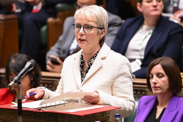 <p>Health minister Karin Smyth speaks in the House of Commons</p>